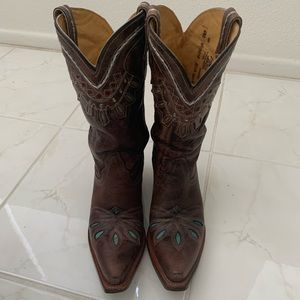 Tony Lama snip toe boots